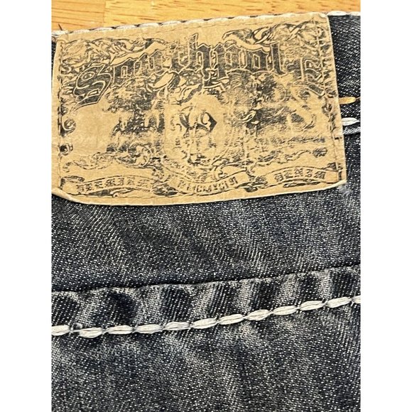 Men's VINTAGE Y2K Southpole Jeans Blue Denim Med/Dark Wash, Size‎ 38 - Picture 4 of 9